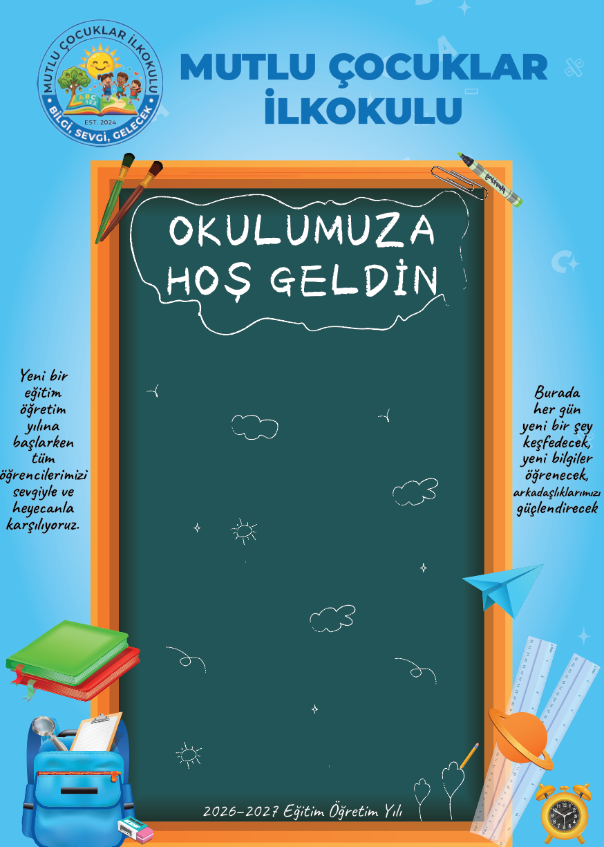 Okulumuza Hoşgeldin Yazılı Branda - Afiş - Görsel 3