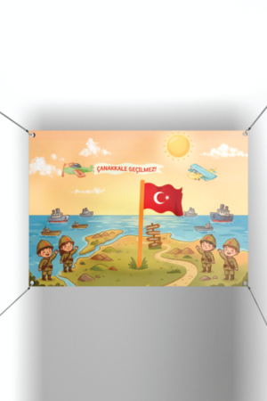 Çanakkale Geçilmez Yazılı Branda - Afiş