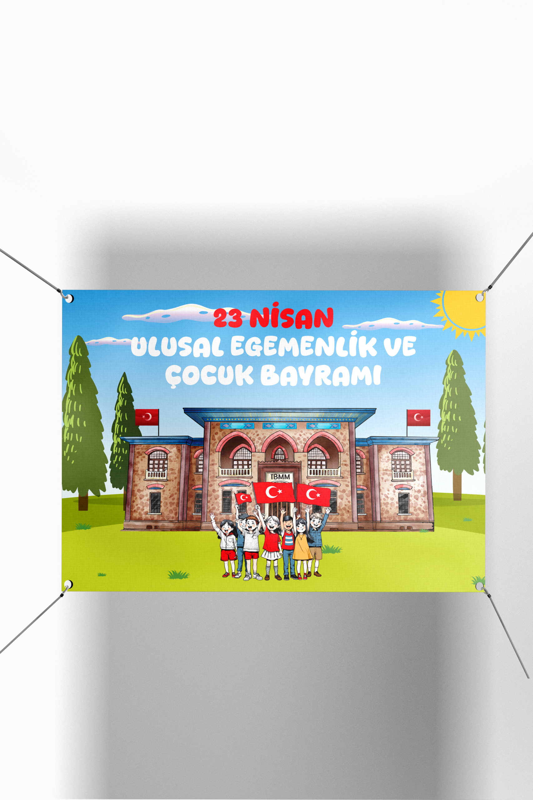 23 Nisan Temalı Türkiye Büyük Millet Meclisi Branda - Afiş