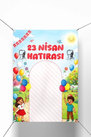 23 Nisan Hatırası Yazılı Branda - Afiş