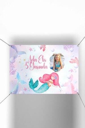 Deniz Kızı Temalı Kişiye Özel Branda - Afiş