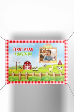 Çiftlik Temalı Kişiye Özel Branda - Afiş