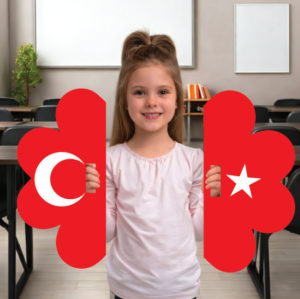 Yonca Desenli Türk Bayraklı Gösteri Plakası