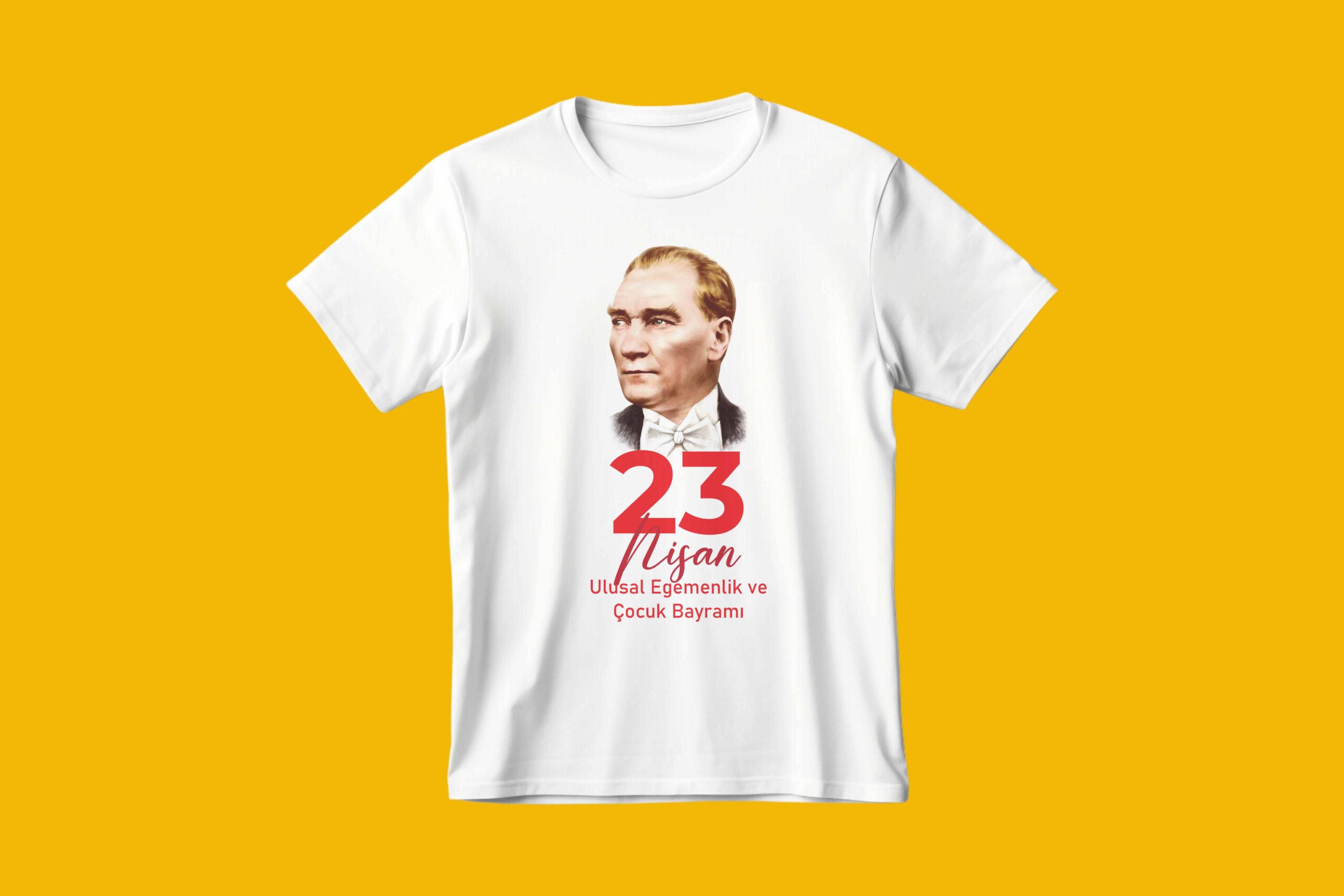 Atatürk 23 Nisan Baskılı Tişört