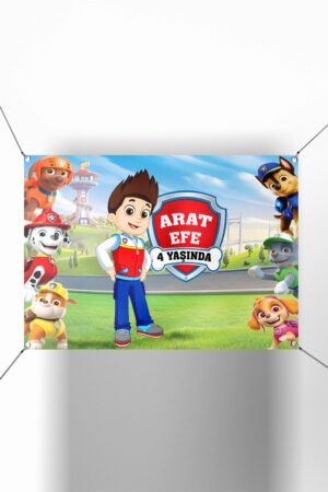 Paw Patrol Ryder Temalı Doğum Günü Afişi