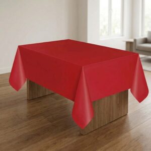 Kırmızı Naylon Masa Örtüsü & Pratik Masa Örtüsü