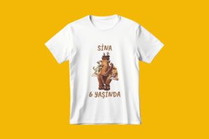 Buz Devri Karakterleri Kişiye Özel Baskılı Tişört