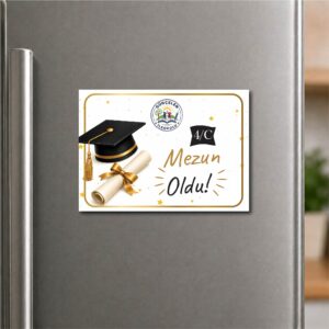 Mezuniyet Anı Hediyelik Fotoblok Magnet – Süslemeli