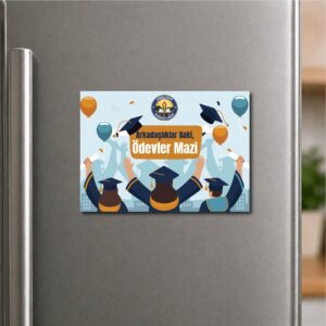 Mezuniyet Hatırası Hediyelik Fotoblok Magnet – Süslemeli