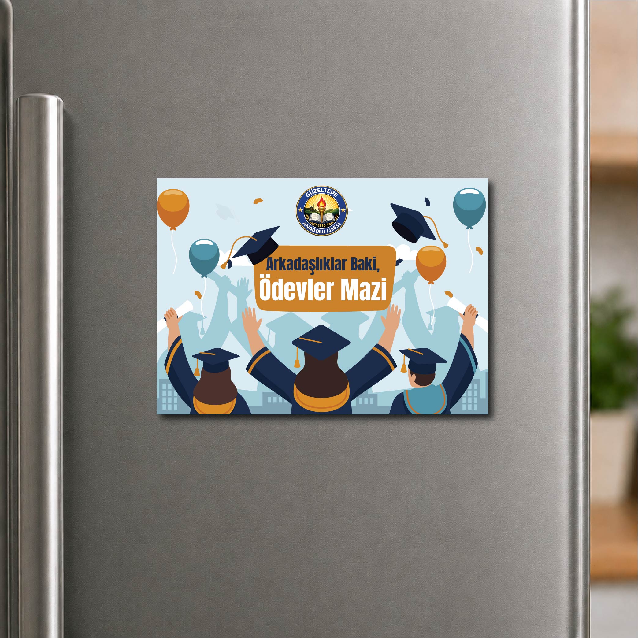 Mezuniyet Hatırası Hediyelik Fotoblok Magnet – Süslemeli