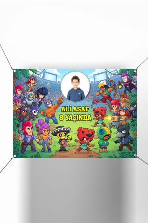 Brawl Stars Konsept Karakterler Doğum Günü Afişi