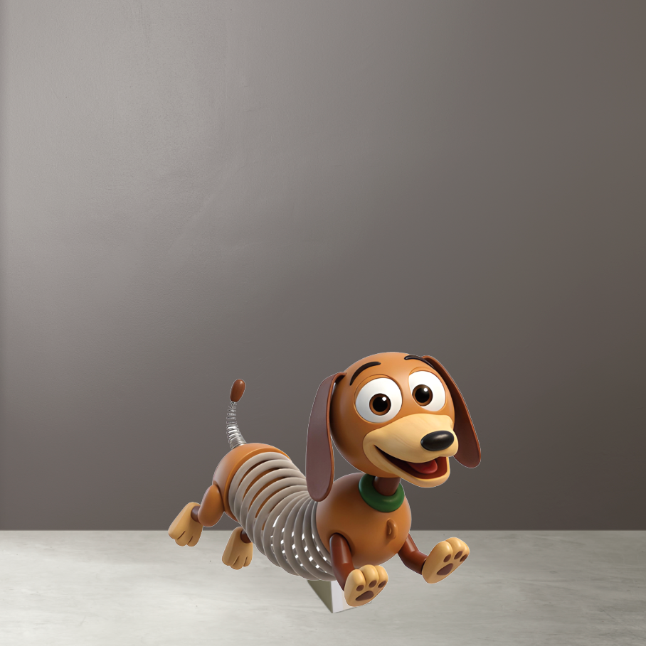Toy Story Konsept Slinky Parti Maketi - Ayaklı