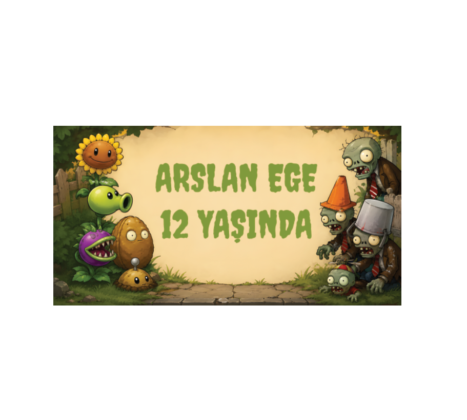 Plants Zombie Karakterli Kişiye Özel Hediyelik Kumbara - Görsel 2