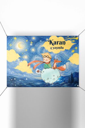 Küçük Prens Konsept Dikdörtgen Parti Afişi