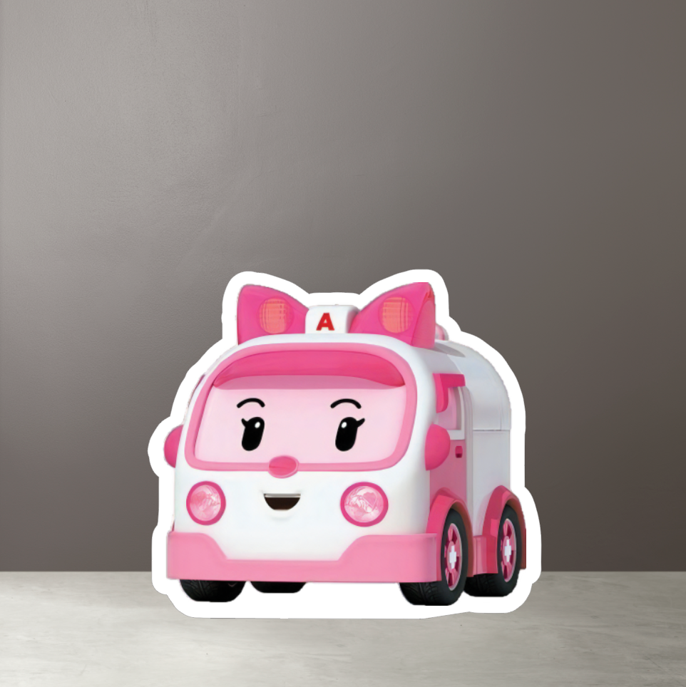 Robocar Poli Konsept Amber Maketi – Ayaklı