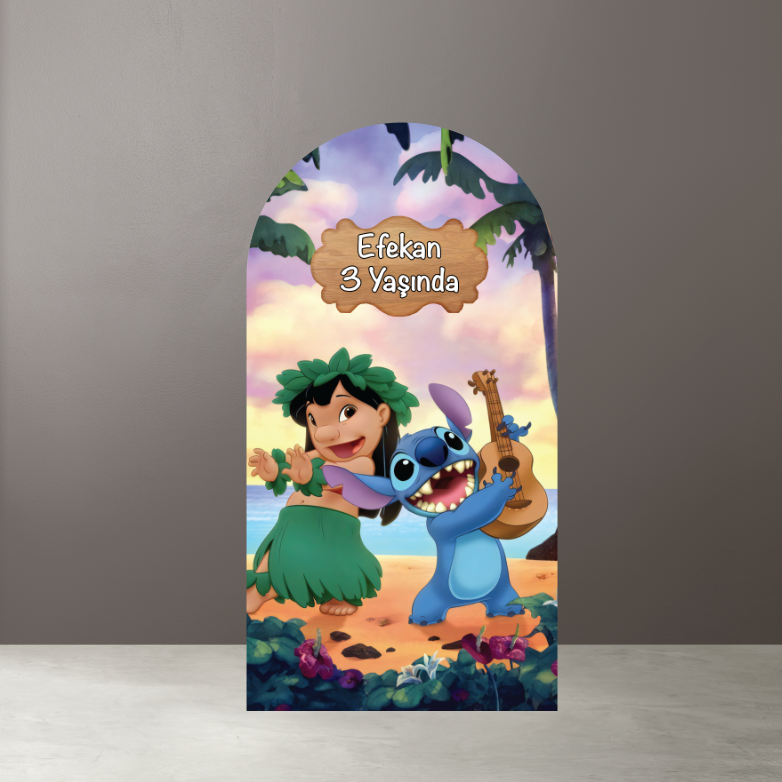 Lilo ve Stitch Konsept Tag Pano - Ayaklı
