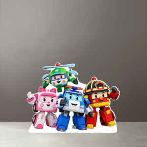 Robocar Poli Konsept Karakterler Parti Maketi – Ayaklı