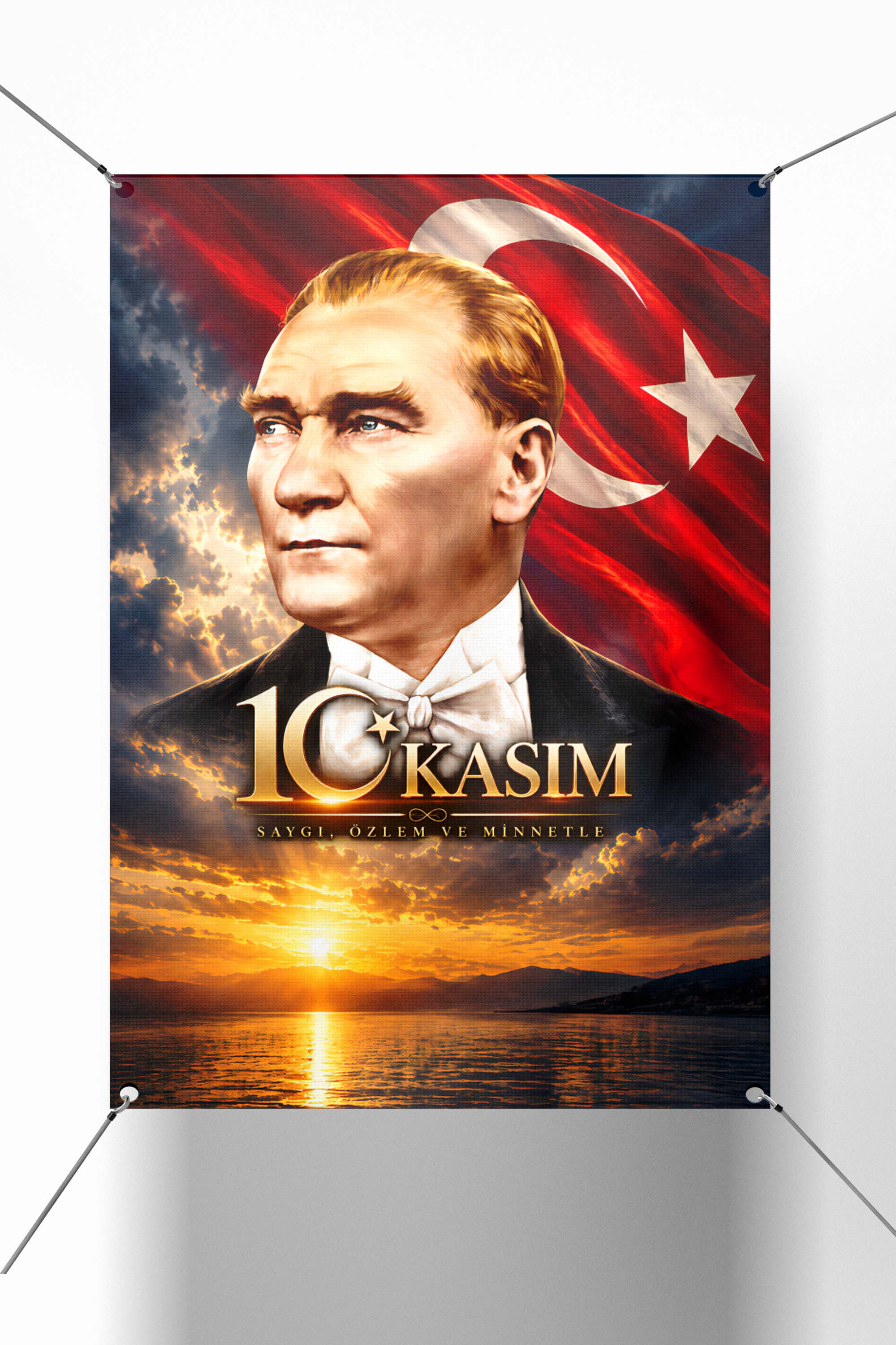 10 Kasım Mustafa Kemal Atatürk Anma Afişi