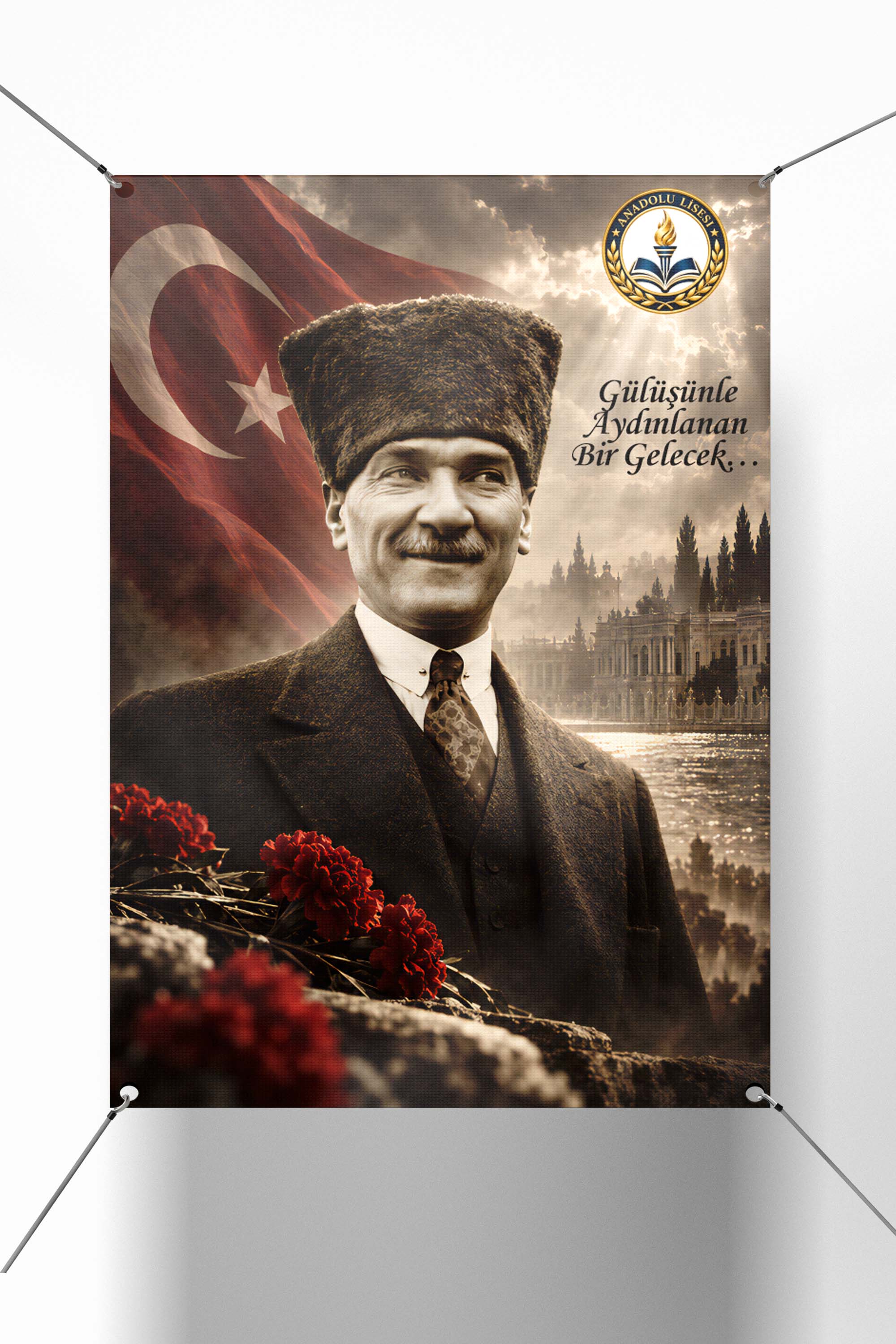 10 Kasım Atatürk Temalı Okul Afişi