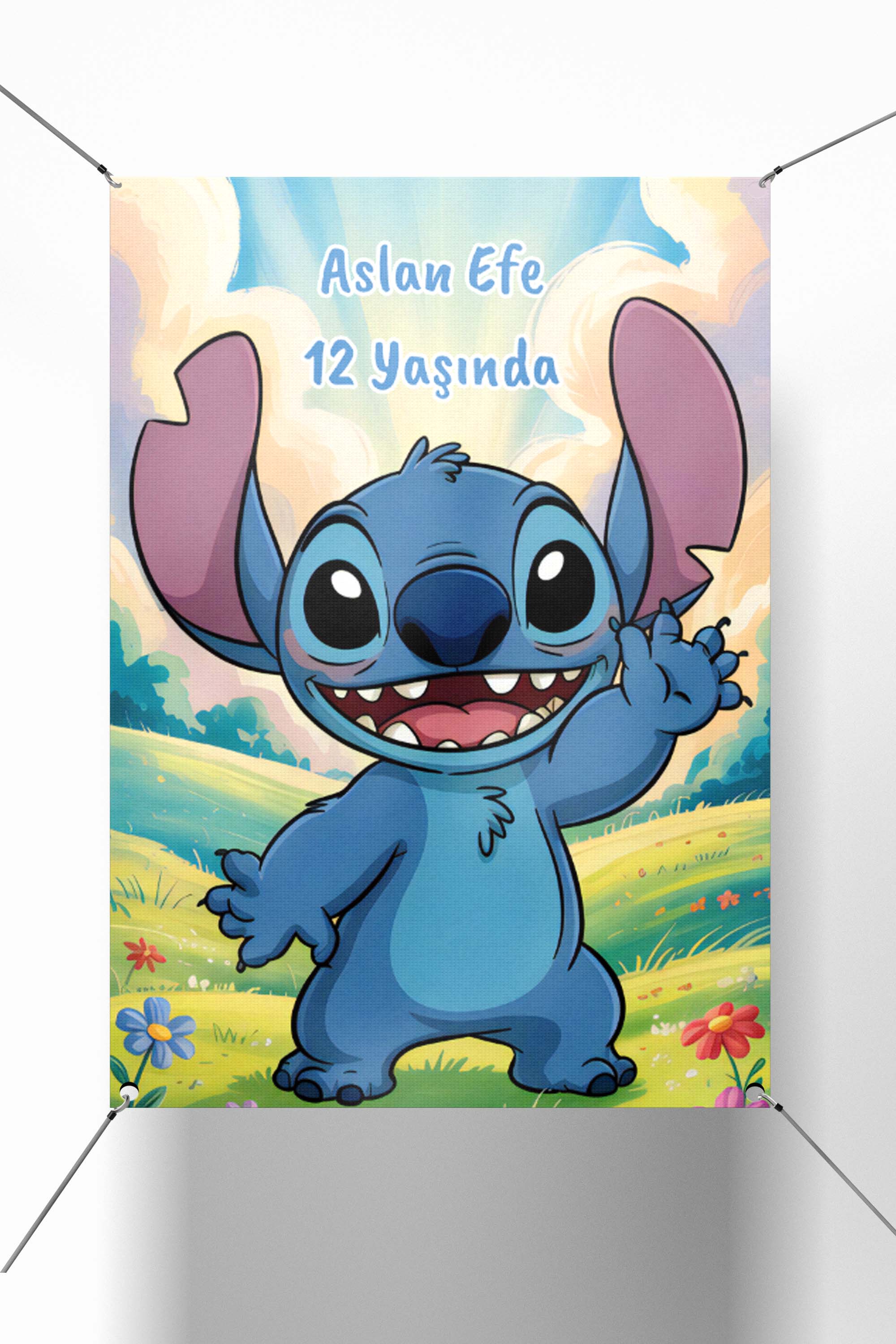 Stitch Konsept Dikdörtgen Parti Afişi